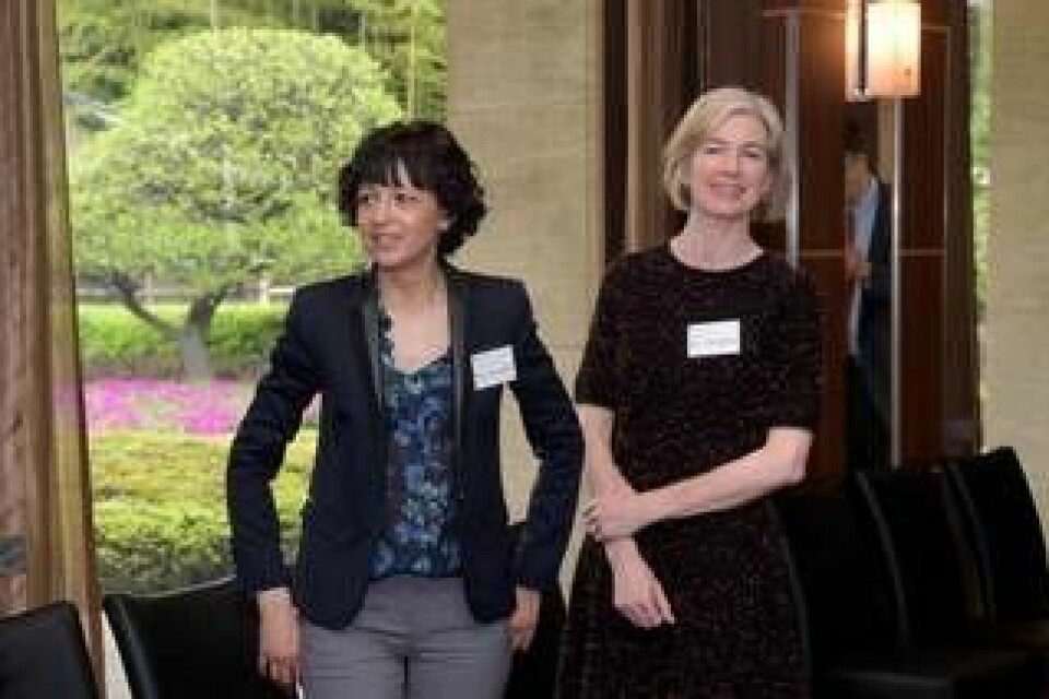 Emmanuelle Charpentier och Jennifer Doudna stod bakom en första avgörande publicering om gensaxen Crispr-Cas9. De mottog Japan Prize 2017. Foto: Japan Prize Foundation