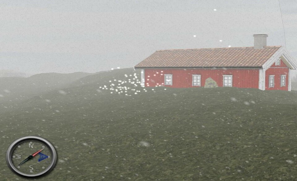Gasens spridning under olika förhållanden, till exempel dimma, kan återskapas i simulatorn. Foto: FoI Gasens spridning under olika förhållanden, till exempel dimma, kan återskapas i simulatorn. Foto: FoI