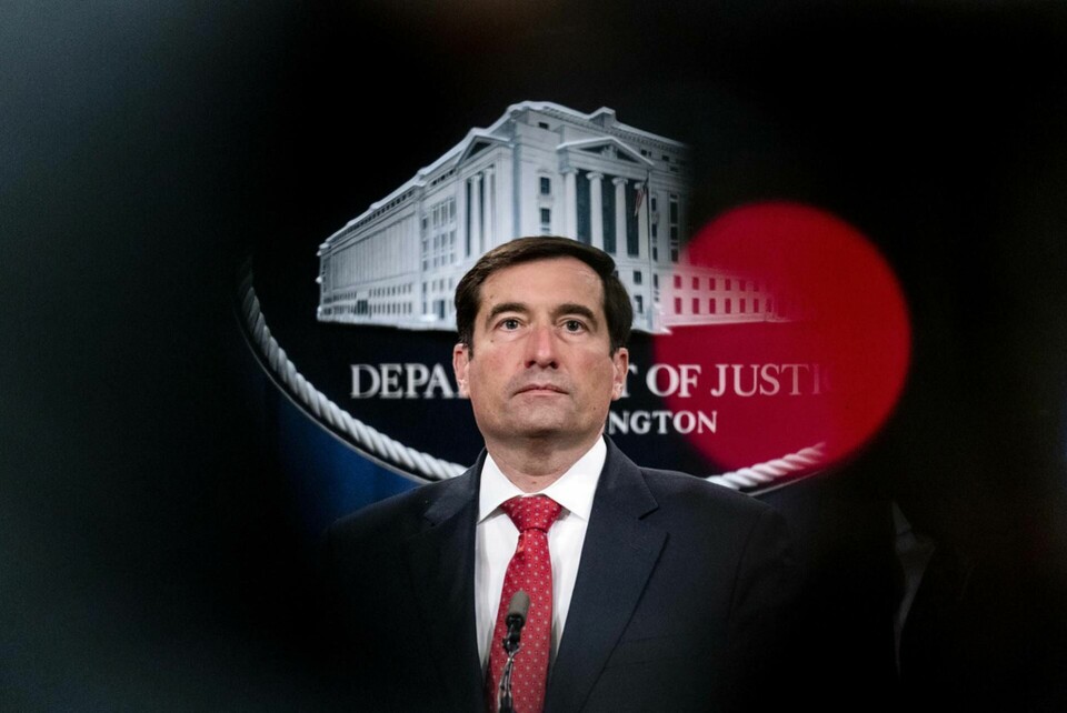USA:s biträdande justitieminister John Demers. Foto: Andrew Harnik/AP/TT