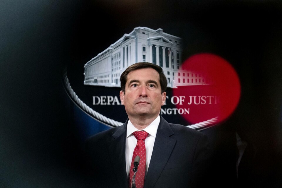 USA:s biträdande justitieminister John Demers. Foto: Andrew Harnik/AP/TT USA:s biträdande justitieminister John Demers. Foto: Andrew Harnik/AP/TT