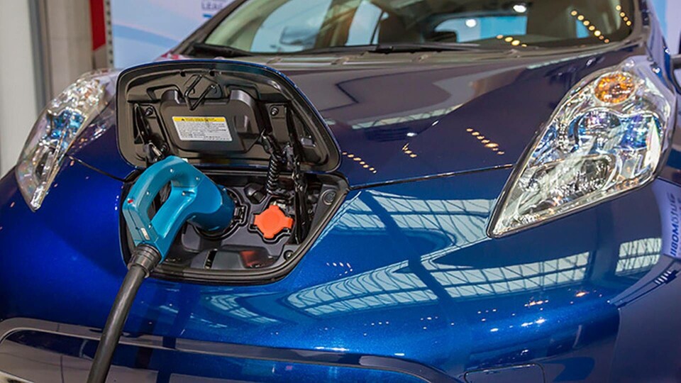 Elbilen Nissan Leaf klassas som supermiljöbil. Foto: Alamy Elbilen Nissan Leaf klassas som supermiljöbil. Foto: Alamy