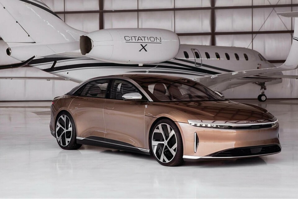 Lucid Air, i versionen Dream Edition Performance Range, har en räckvidd på mer än 80 mil enligt EPA. Foto: Lucid Lucid Air, i versionen Dream Edition Performance Range, har en räckvidd på mer än 80 mil enligt EPA. Foto: Lucid