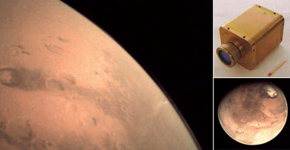 Närheten till Mars gör att kameran ombord på Mars Express tar unika bilder trots det lilla bildformatet på 640 x 480 bildpunkter. Foto: ESA Närheten till Mars gör att kameran ombord på Mars Express tar unika bilder trots det lilla bildformatet på 640 x 480 bildpunkter. Foto: ESA