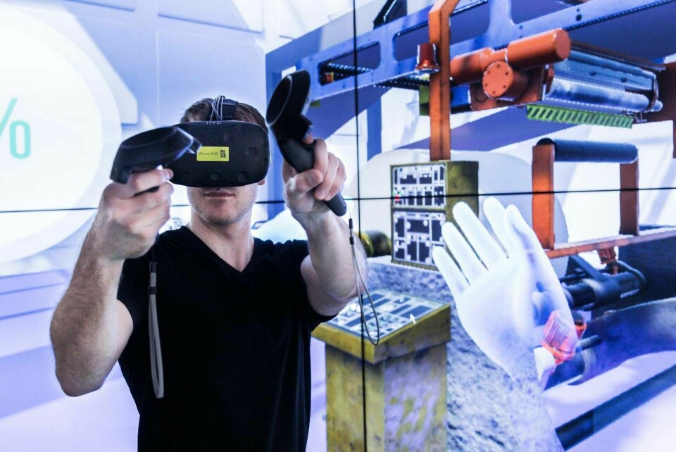 I ett virtuellt showroom ska chefer, processingenjörer, maskinoperatörer med flera kunna gå in och testa olika sätt att jobba i 3d-miljö. Foto: David Lagerlöf/Rise
