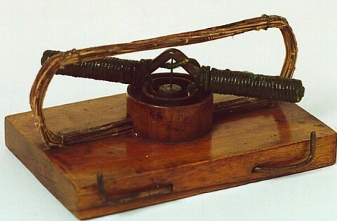 Ányos Jedliks ”lightning-magnetic self-rotor” från 1827. Foto: WIKIMEDIA