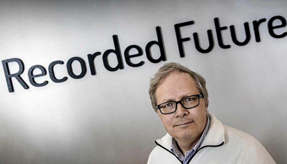 Staffan Truvé är forskningschef på det svenska säkerhetsföretaget Recorded Future.