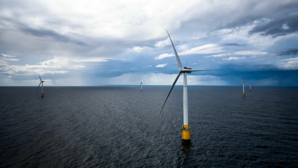 Världens första havsvindpark med flytande vindkraftverk i Hywind Scotland, Foto: Xinhua