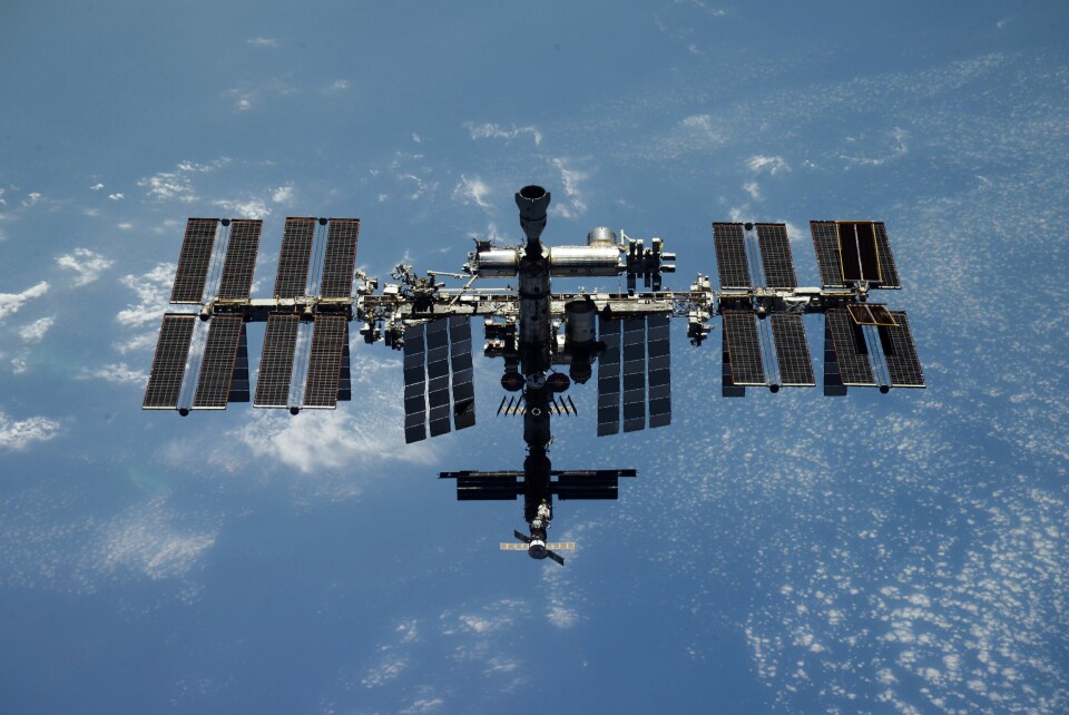 Den internationella rymdstationen ISS. Foto: Roscosmos State Space Corporation via AP/TT