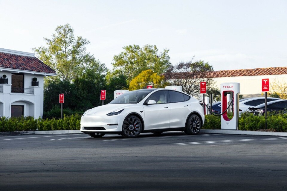 En modern elbil från Tesla. Foto: Tesla En modern elbil från Tesla. Foto: Tesla