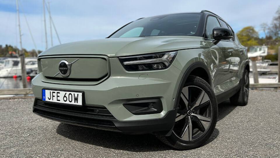 Enkelmotoriga Volvo XC40 Recharge. Foto: Felix Björklund Enkelmotoriga Volvo XC40 Recharge. Foto: Felix Björklund