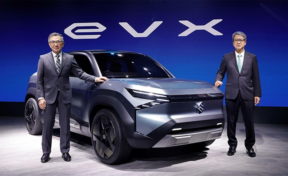 Suzukis första elbil i konceptversion, EVX. Foto: Suzuki Suzukis första elbil i konceptversion, EVX. Foto: Suzuki