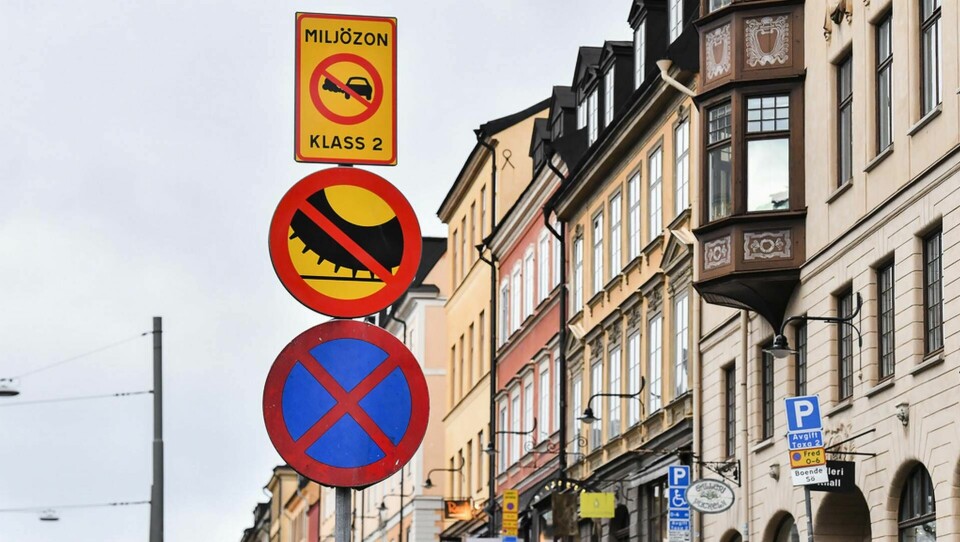 Hornsgatan i Stockholm, miljözon 2. Foto: Jonas Ekströmer/TT