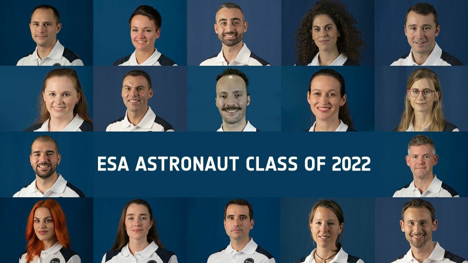 Alla nya ESA-astronauter. Foto: ESA