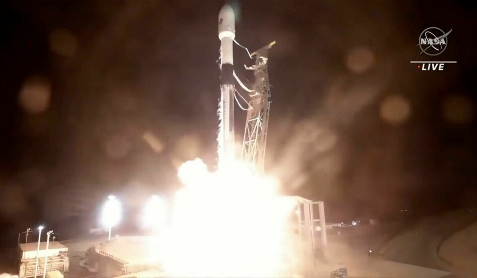 Swot lämnade marken ombord en Falcon 9-raket. Foto: NASA via AP/TT