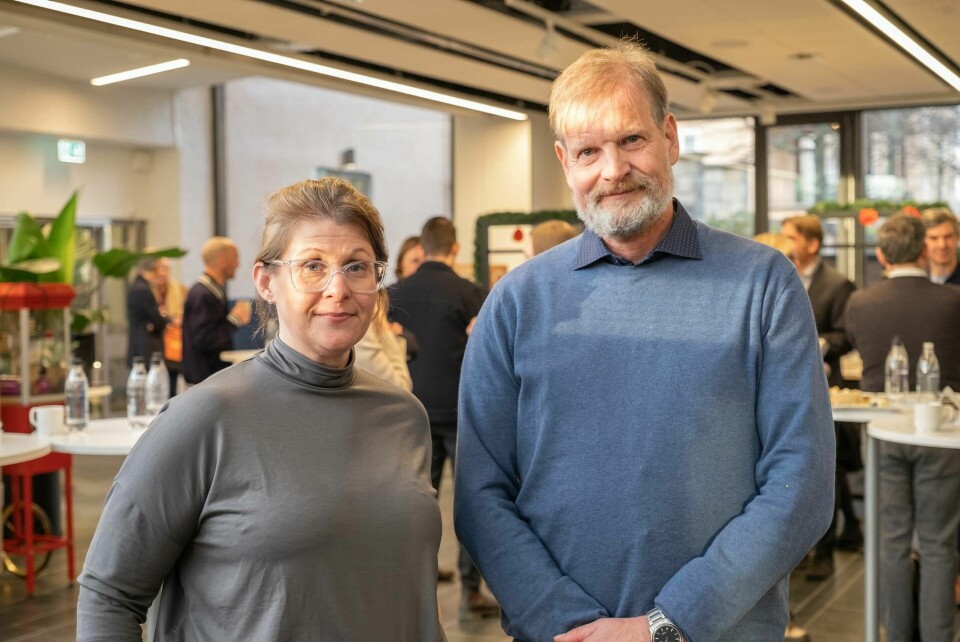 Lisa Ericsson från KTH Innovation och Jan Jäderberg. Foto: Patrik Lundmark