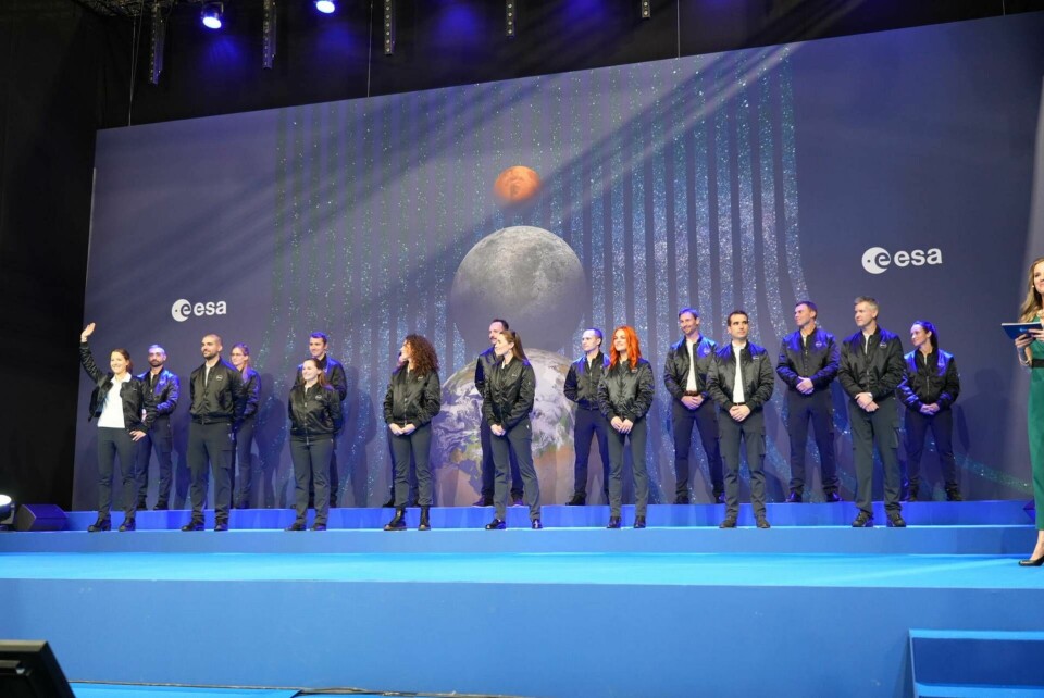 De 17 utvalda astronauterna. Foto: ESA/P. Sebirot