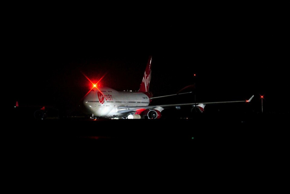 Virgin Orbits Boeing 747-plan som flög upp med raketen till 1,2 mils höjd över Atlanten. Raketen lyckades dock inte komma in i omloppsbana på grund av att en 'avvikelse' inträffade. Foto: Ben Birchall/AP/TT Virgin Orbits Boeing 747-plan som flög upp med raketen till 1,2 mils höjd över Atlanten. Raketen lyckades dock inte komma in i omloppsbana på grund av att en 'avvikelse' inträffade. Foto: Ben Birchall/AP/TT