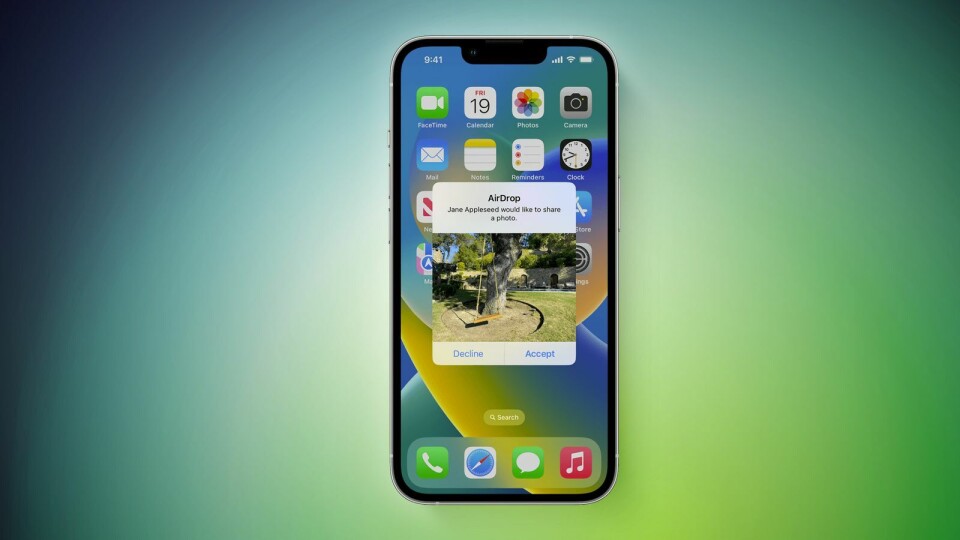 Airdrop i Ios 16. Foto: Apple Airdrop i Ios 16. Foto: Apple
