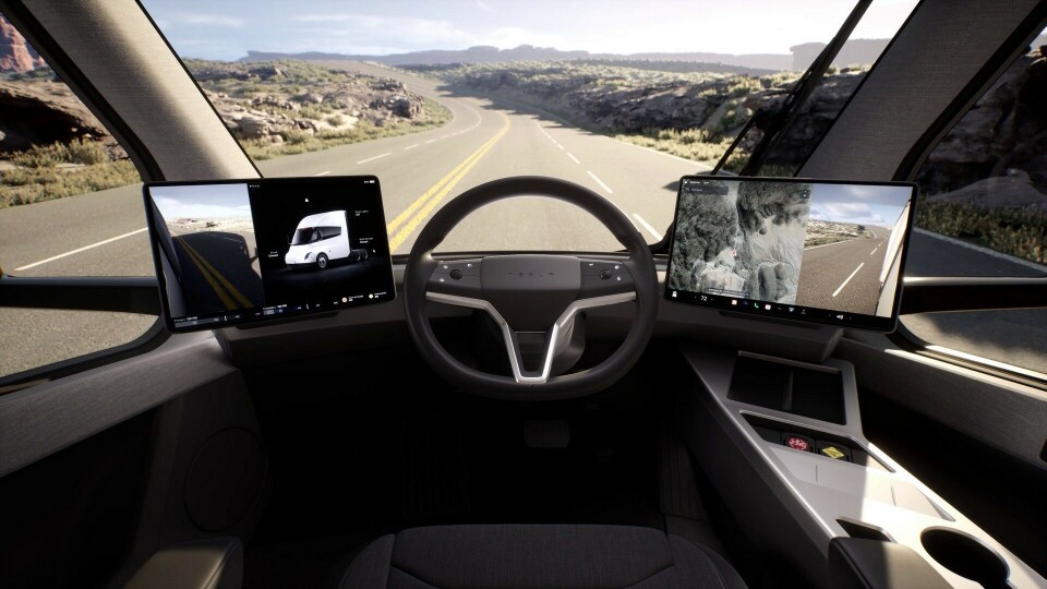 Insidan av en Tesla Semi. Foto: Tesla Insidan av en Tesla Semi. Foto: Tesla