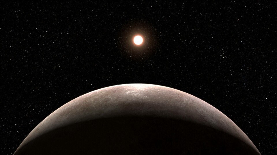 En illustration av planeten LHS 475 b. Foto: NASA, ESA, CSA, L. Hustak (STScI) En illustration av planeten LHS 475 b. Foto: NASA, ESA, CSA, L. Hustak (STScI)