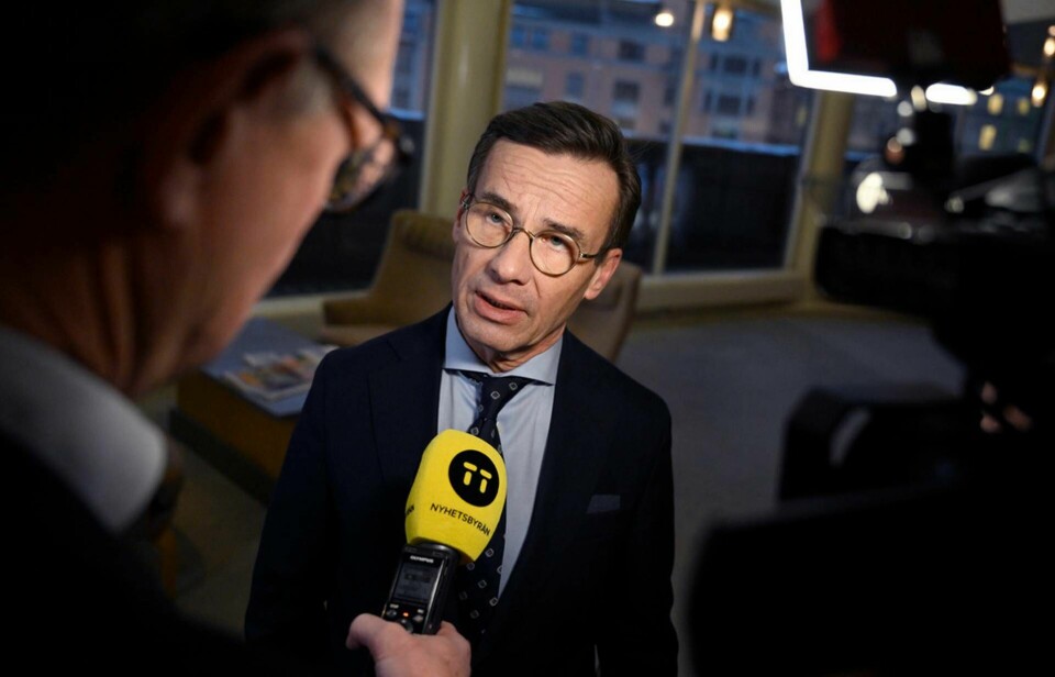 Statsminister Ulf Kristersson (M). Arkivbild. Foto: Pontus Lundahl / TT
