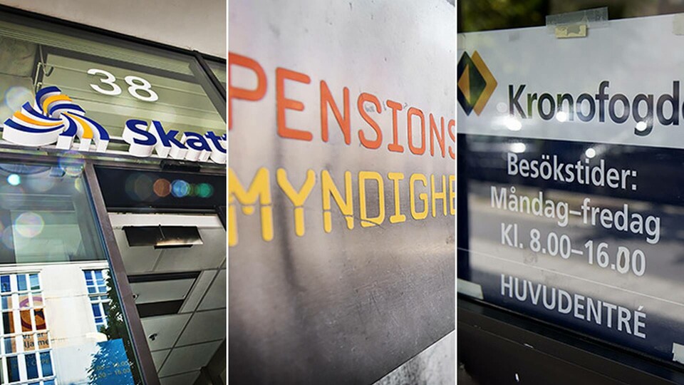 Skattemyndigheten, Pensionsmyndigheten och Kronofogden hör till myndigheterna som har outsourcat it-driften. Foto: TT Skattemyndigheten, Pensionsmyndigheten och Kronofogden hör till myndigheterna som har outsourcat it-driften. Foto: TT