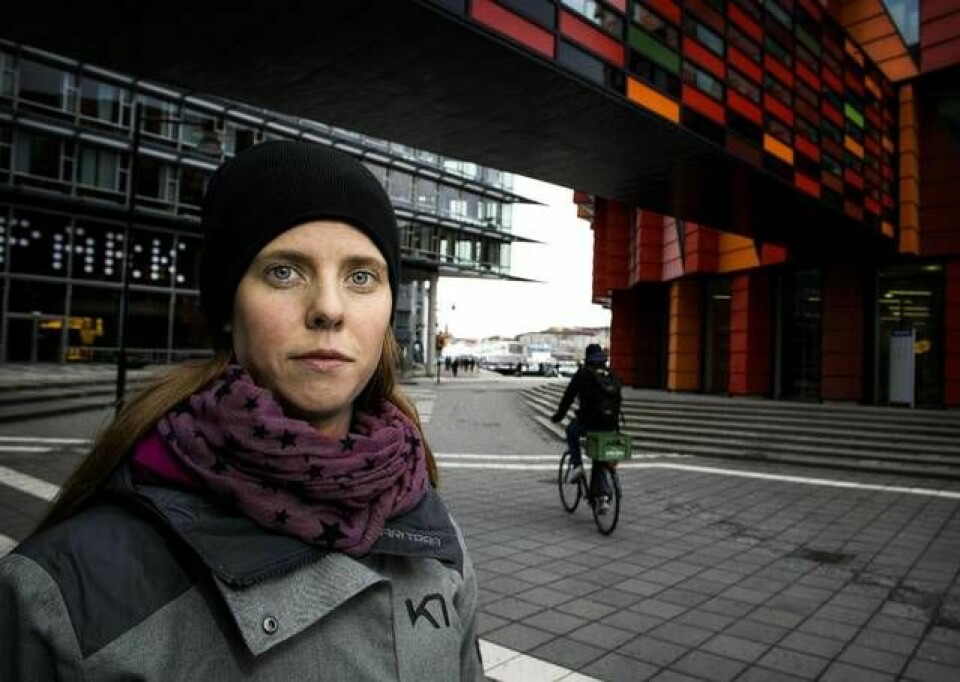 Linda Rydén är en av kvinnorna bakom teknikbranschens upprop #teknisktfel, och arbetar till vardags som civilingenjör i Göteborg. Foto: Sören Håkanlind