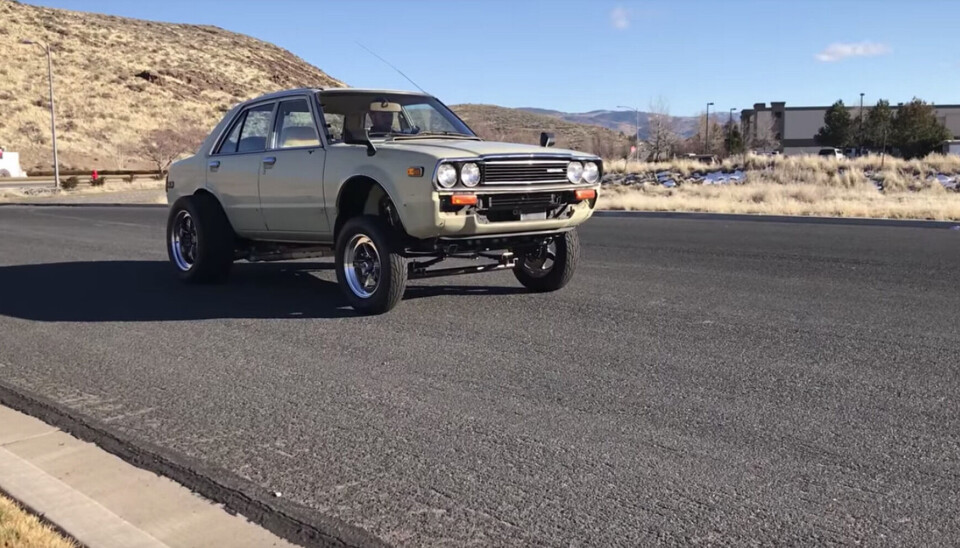 'Teslondan' en hybrid mellan Tesla och Honda som Jimmy Built har byggt. Den gör 0-100 på 2,6 sekunder. Foto: Jimmy Built/Youtube 'Teslondan' en hybrid mellan Tesla och Honda som Jimmy Built har byggt. Den gör 0-100 på 2,6 sekunder. Foto: Jimmy Built/Youtube