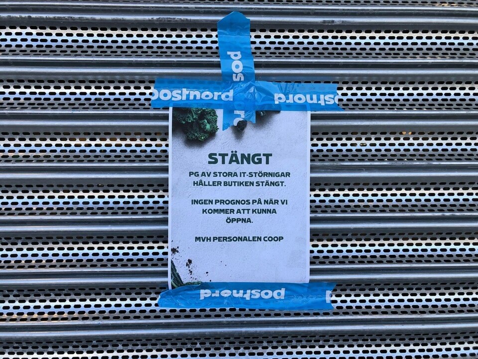 En cyberattack som det som drabbade Coop i somras kan mycket väl hända igen. Arkivbild. Foto: Jonas Ekströmer/TT En cyberattack som det som drabbade Coop i somras kan mycket väl hända igen. Arkivbild. Foto: Jonas Ekströmer/TT