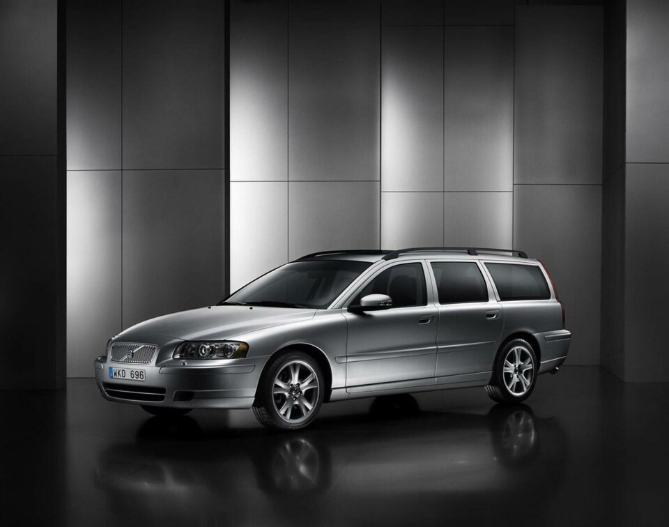 Volvo V70, en av de bilar med den femcylindriga dieselmotorn som enligt Motormännen har en bristfällig konstruktion. Foto: Volvo Cars Volvo V70, en av de bilar med den femcylindriga dieselmotorn som enligt Motormännen har en bristfällig konstruktion. Foto: Volvo Cars