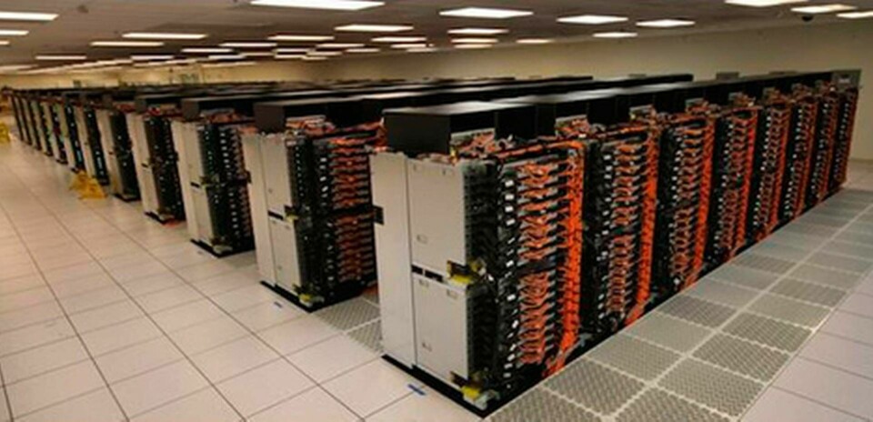Superdatorn IBM Sequia av typ Blue Gene/Q används främst för att simulera kärnvapen men nyttjas även för forskning om astronomi, energi och klimat. Foto: Lawrence Livermore National Laboratory