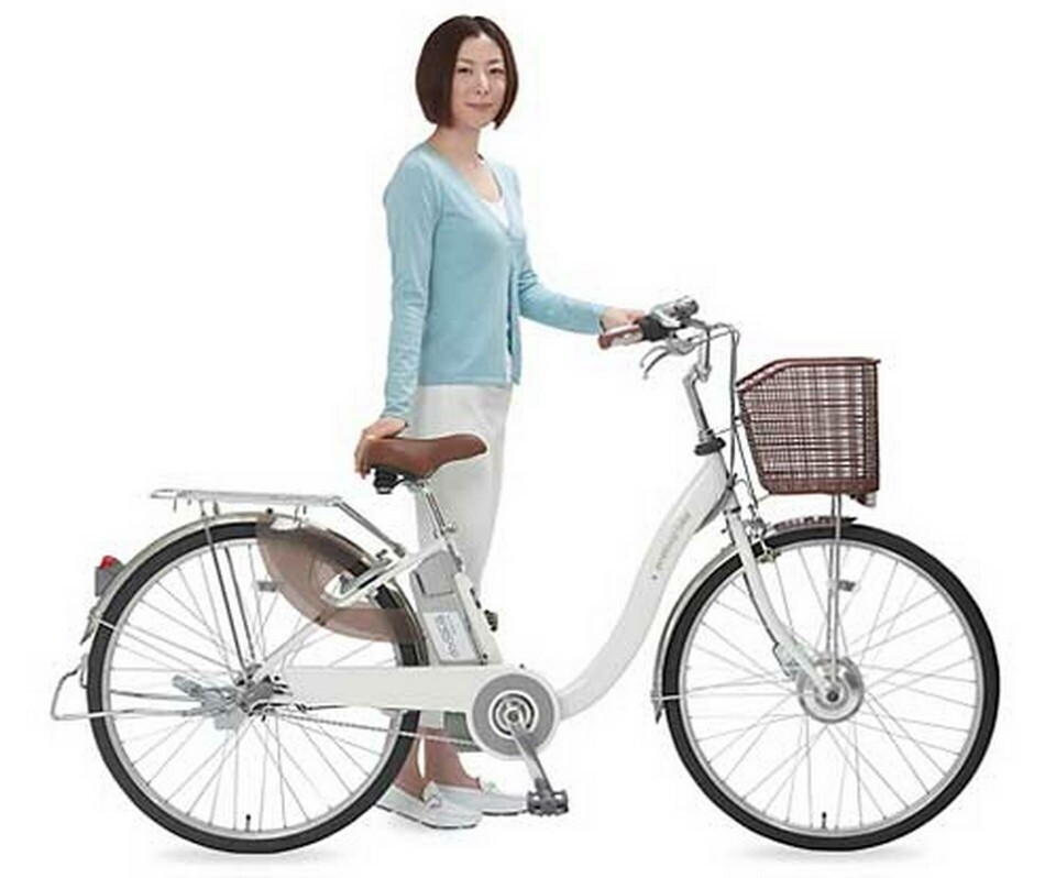 Hybridcykel kallar Sanyo sin Eneloop, för pedal- och eldrift. Hybridcykel kallar Sanyo sin Eneloop, för pedal- och eldrift.