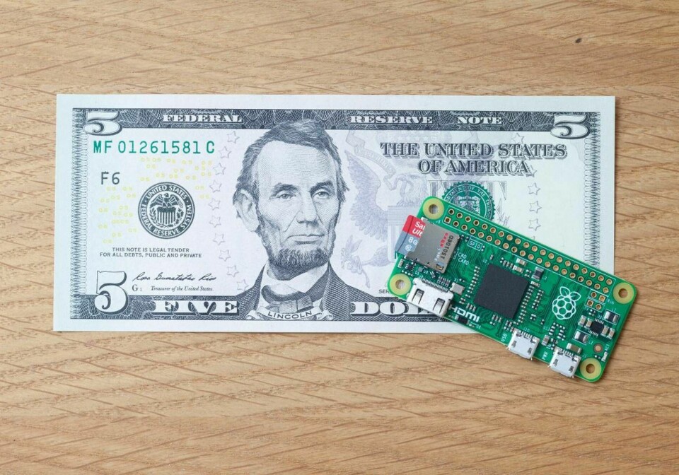 Nya Raspberry Pi Zero börjar säljas den här veckan för fem dollar. Foto: Matt Richardson