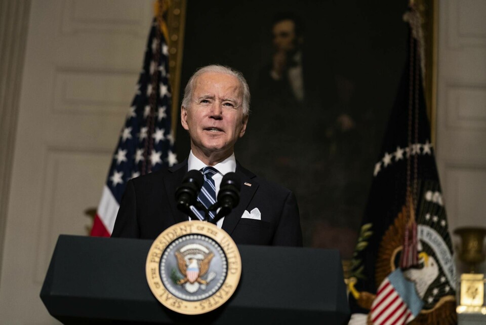 USA:s president Joe Biden fattar flera nya klimat- och miljöbeslut. Foto: Evan Vucci/AP/TT