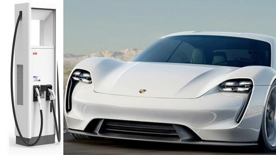 Posche och ABB i samarbete kring snabbladdare. Foto: ABB/Porsche Posche och ABB i samarbete kring snabbladdare. Foto: ABB/Porsche