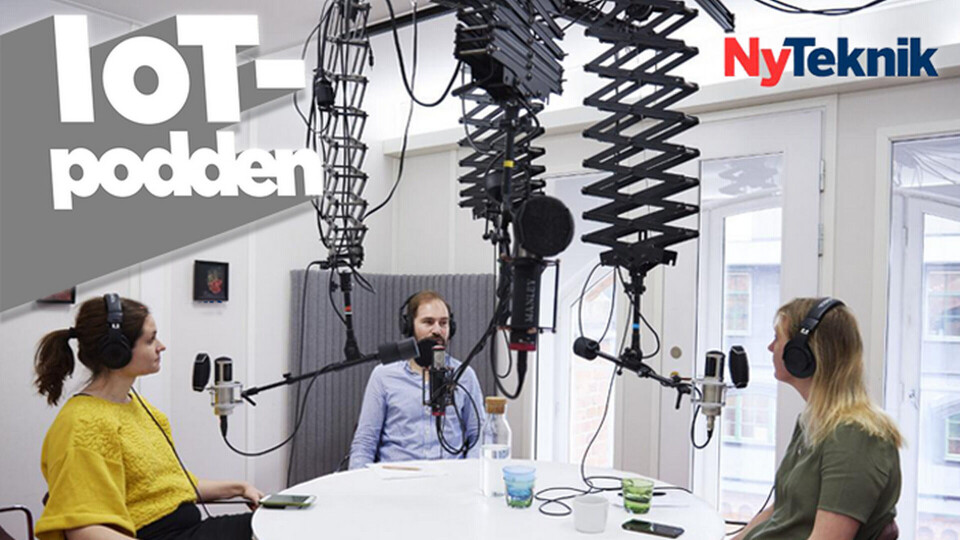 Första avsnittet av IoT-podden gästades av Linda Krondahl, vd på Things. Paulina Modlitba Söderlund är programledare och Fredrik Karlsson från Ny Teknik sidekick. Foto: Christian Rhen Första avsnittet av IoT-podden gästades av Linda Krondahl, vd på Things. Paulina Modlitba Söderlund är programledare och Fredrik Karlsson från Ny Teknik sidekick. Foto: Christian Rhen