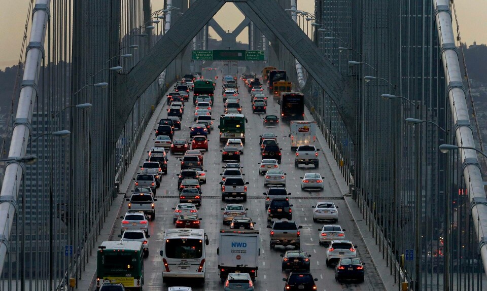 San Francisco-Oakland Bay bridge. Foto: Ben Margot/TT San Francisco-Oakland Bay bridge. Foto: Ben Margot/TT
