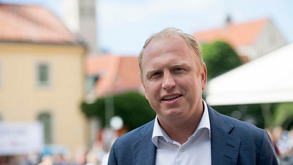 Scanias vd Henrik Henriksson på Almedalsveckan. Foto: Henrik Montgomery / TT Scanias vd Henrik Henriksson på Almedalsveckan. Foto: Henrik Montgomery / TT