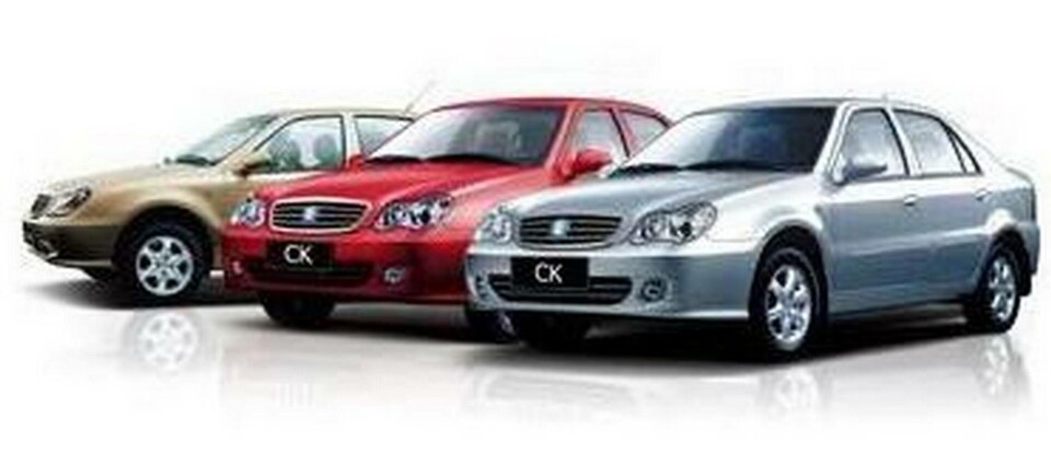 Geelys nya modell Geely CK. Geelys nya modell Geely CK.