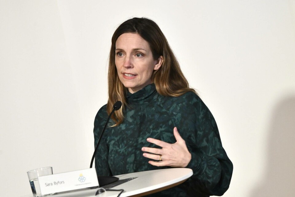 Sara Byfors, avdelningschef vid Folkhälsomyndigheten. Foto: Claudio Bresciani / TT Sara Byfors, avdelningschef vid Folkhälsomyndigheten. Foto: Claudio Bresciani / TT