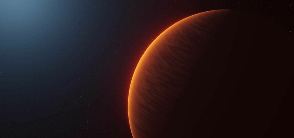 Atmosfären kring exoplaneten WASP189b, belägen 322 ljusår från jorden, har undersökts av Lundaforskare. Foto: Lunds universitet