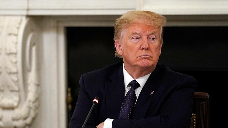 USA:s president Donald Trump tar hydroxiklorokin som ett förebyggande skydd mot covid-19. Foto: Evan Vucci/AP/TT USA:s president Donald Trump tar hydroxiklorokin som ett förebyggande skydd mot covid-19. Foto: Evan Vucci/AP/TT