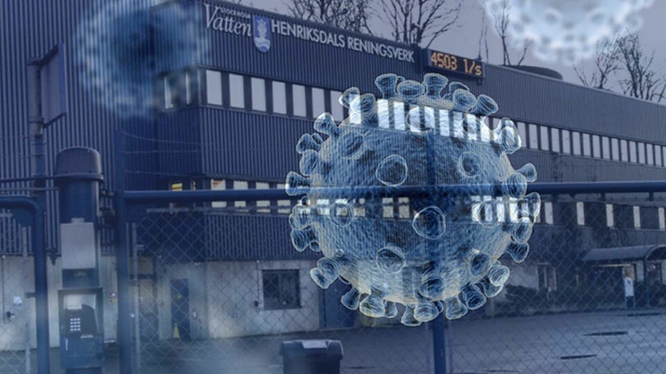 Henriksdals reningsverk. Nu har forskare hittat tpår av det nya coronaviruset i Stockholms avloppsvatten. Foto: TT