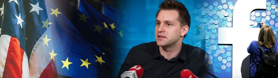Maximilian Schrems. Kommer han knäcka Facebook? Foto: TT och Unsplash Maximilian Schrems. Kommer han knäcka Facebook? Foto: TT och Unsplash