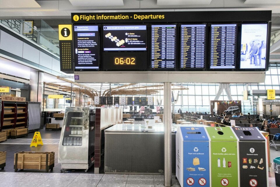 Resenärer kommer att testas för covid-19 på flygplatsen Heathrow utanför London, Storbritannien. Arkivbild.
Foto: Mikael Fritzon/TT
