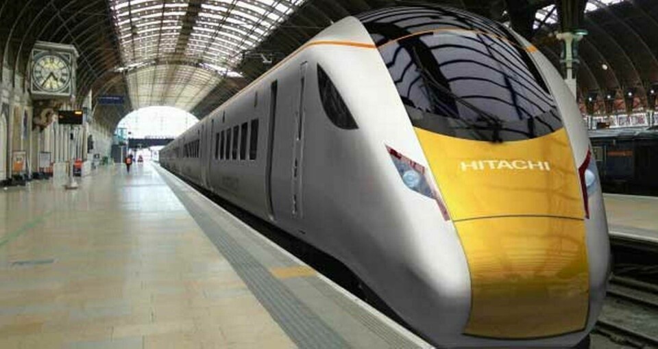 Hitachis superexpress för de brittiska järnvägarna. Foto: Hitachi