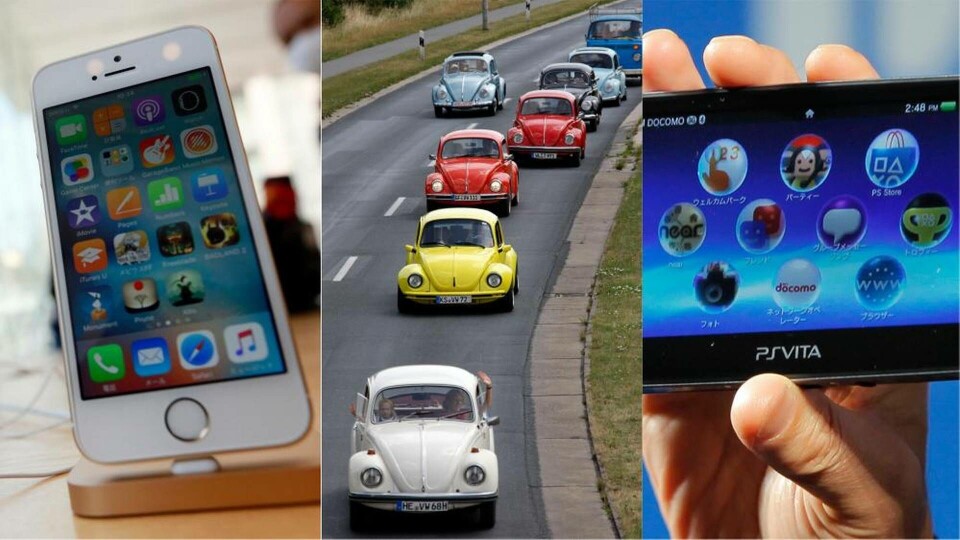 Iphone SE, Bubblan och PS Vita är några av sakerna som gått ur tiden under 2018. Foto: AP Photo/Eugene Hoshiko/Itsuo Inouye/Kai-Uwe Knoth Iphone SE, Bubblan och PS Vita är några av sakerna som gått ur tiden under 2018. Foto: AP Photo/Eugene Hoshiko/Itsuo Inouye/Kai-Uwe Knoth