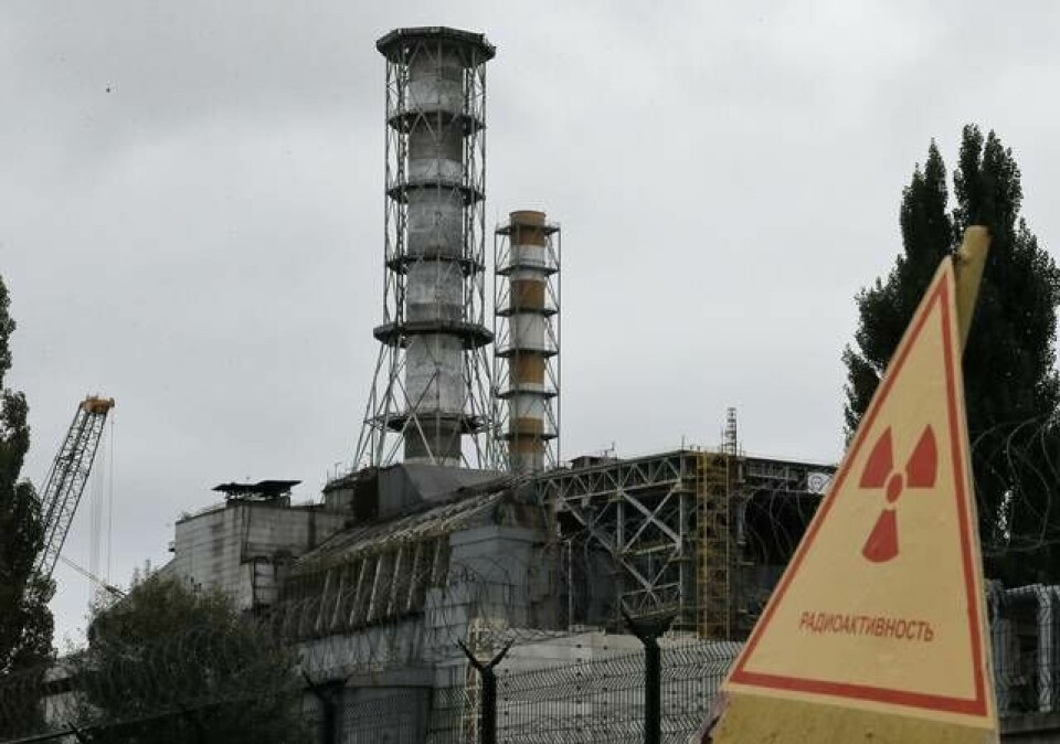 Kärnkraftverket i Tjernobyl som inte längre har några reaktorer i drift. Arkivbild från 2013. Foto: Efrem Lukatsky/AP/TT