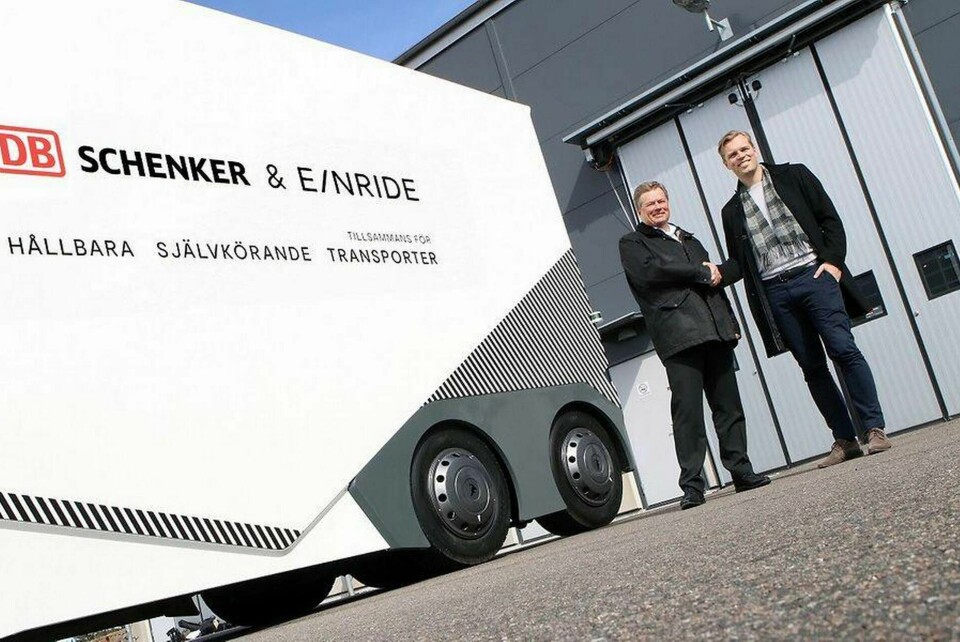 DB Schenker och Einride har tecknat avtal om självkörande lastbilstransporter vid Jönköping. Foto: DB Schenker
