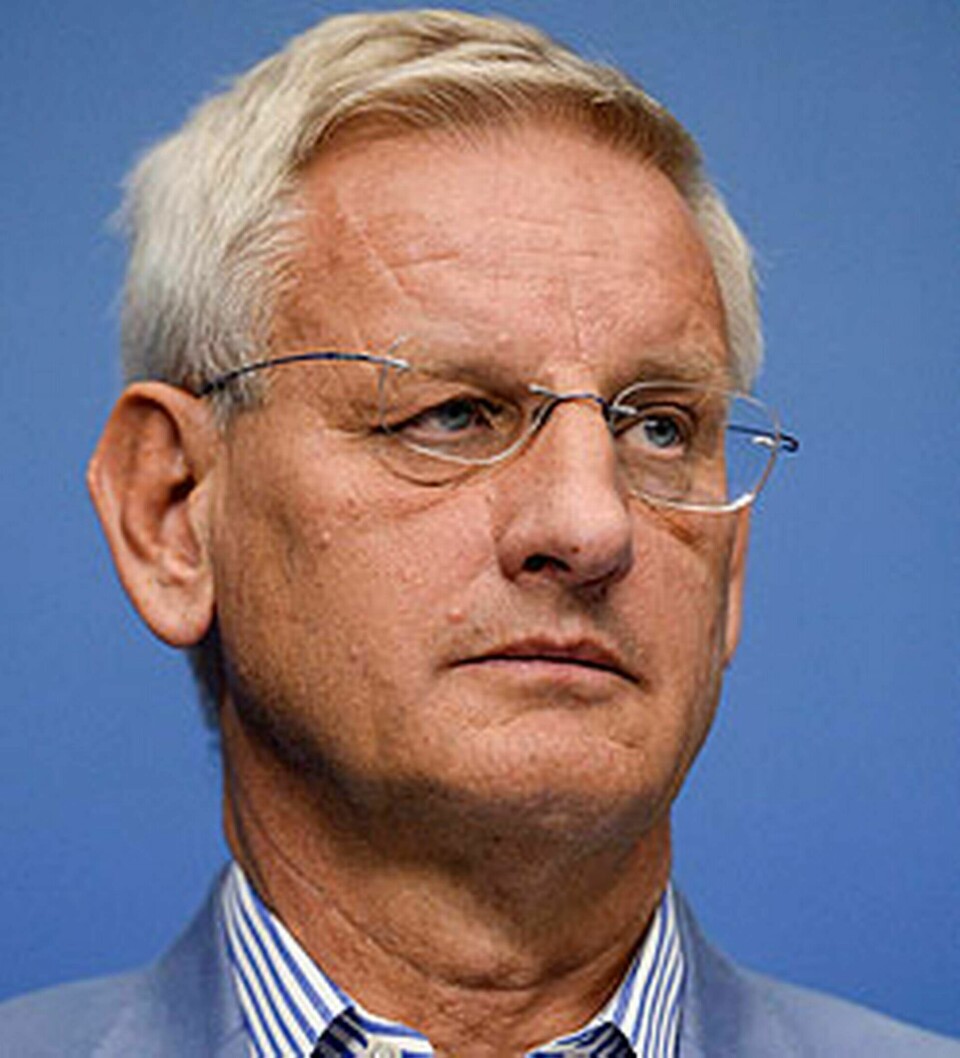 Utrikesminister Carl Bildt. Foto: TT